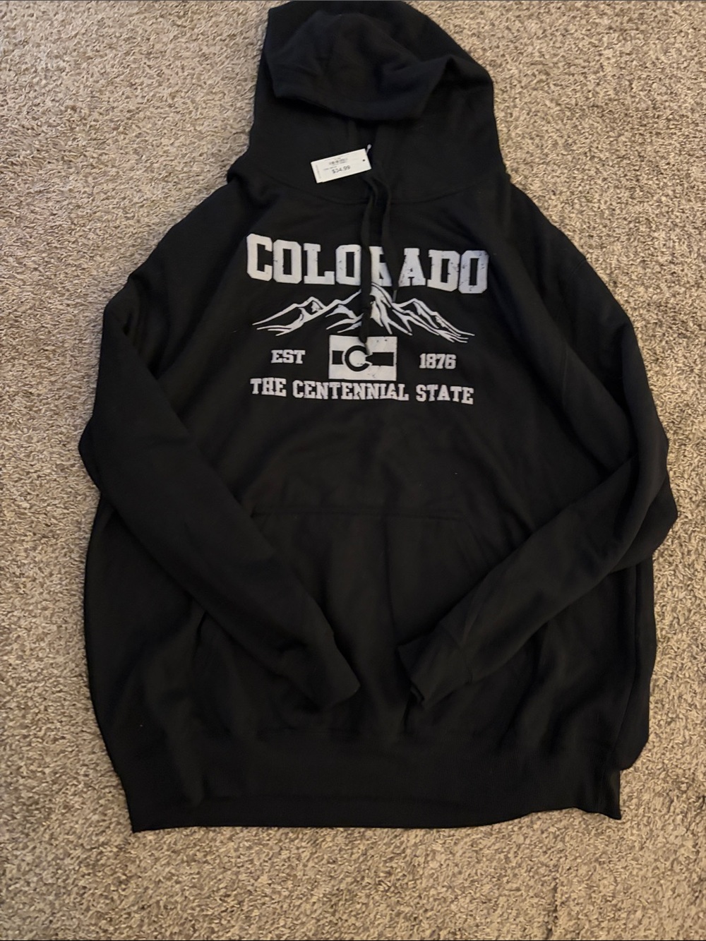 Colorado The Centennial State Black Hoodie